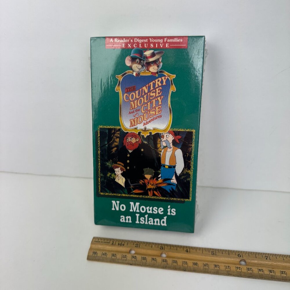 Vtg 1997 Sealed Country Mouse City Mouse Adventures VHS‎ Tape No Mouse an Island